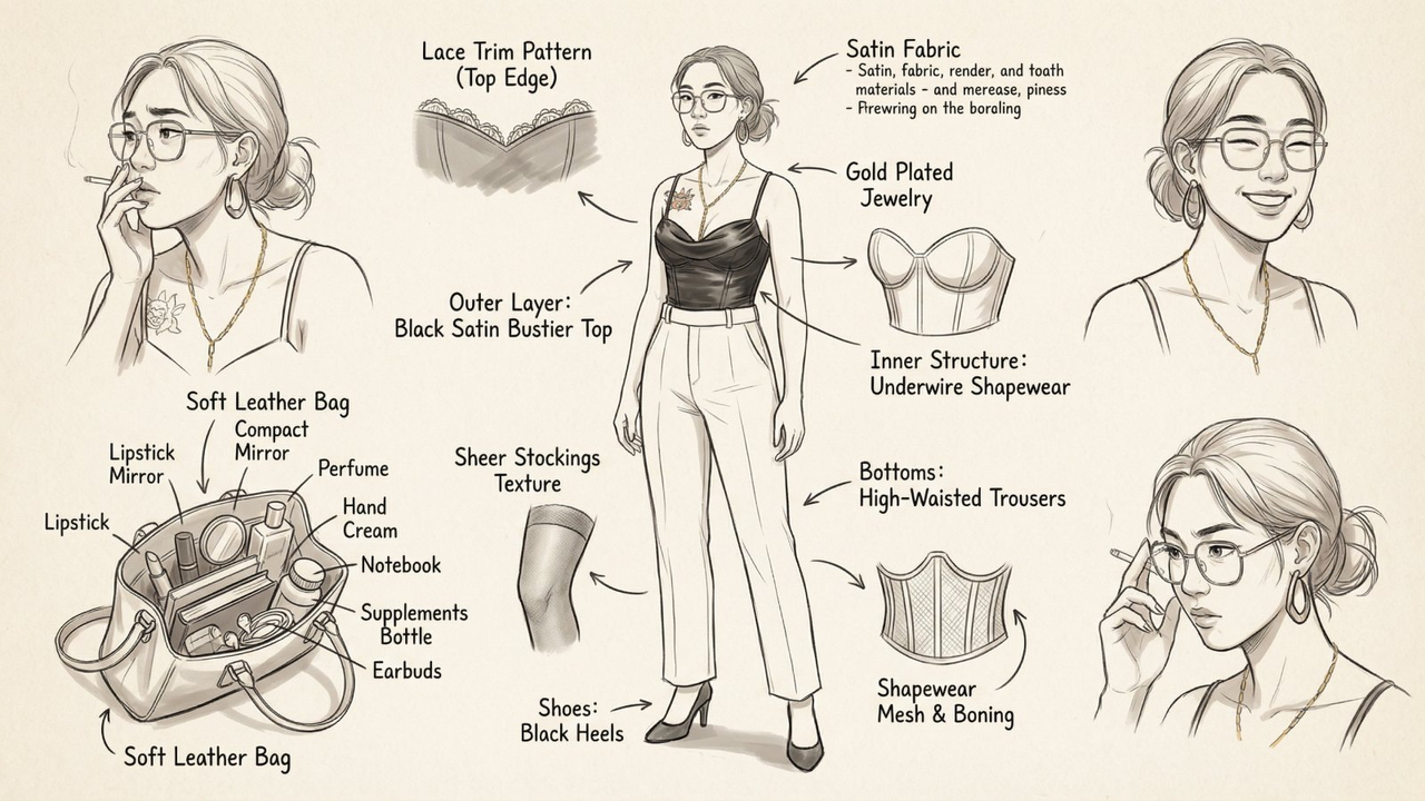 Hand-Drawn Fashion Concept Breakdown