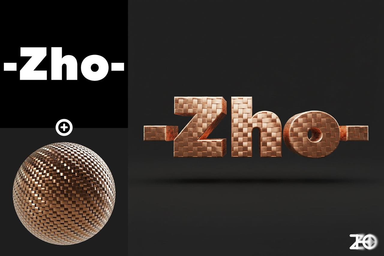 3D Logo Material Transfer in C4D Style