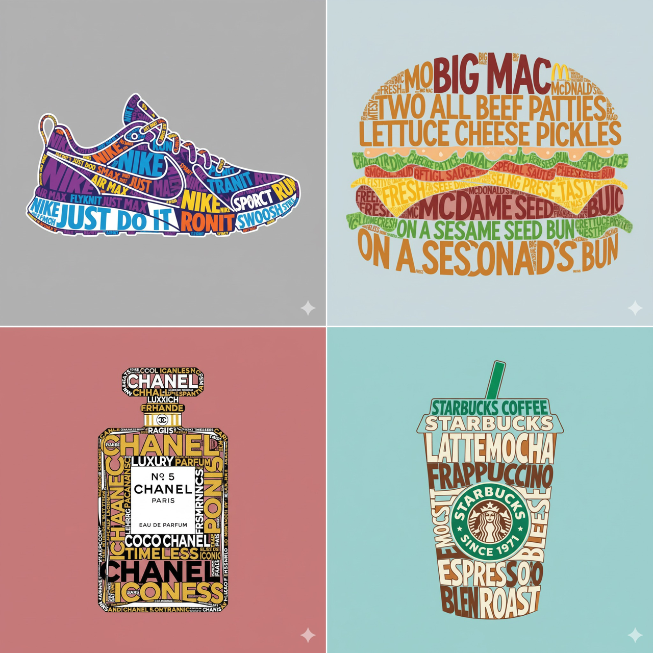 Playful Typographic Object Art