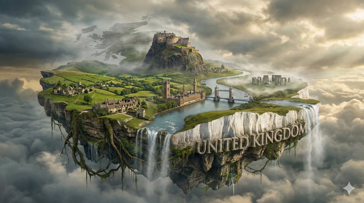 Fantasy Floating Island of National Icons - 1