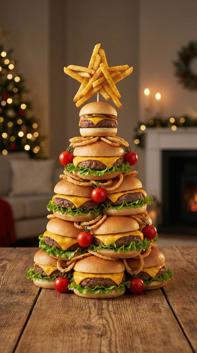 Hamburger Christmas Tree