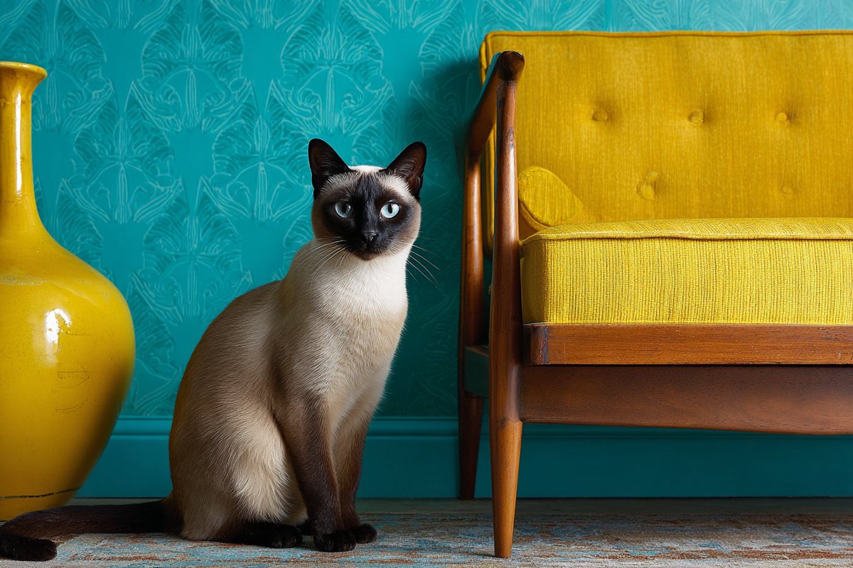 Mid-Century Lounge Vignette - 1