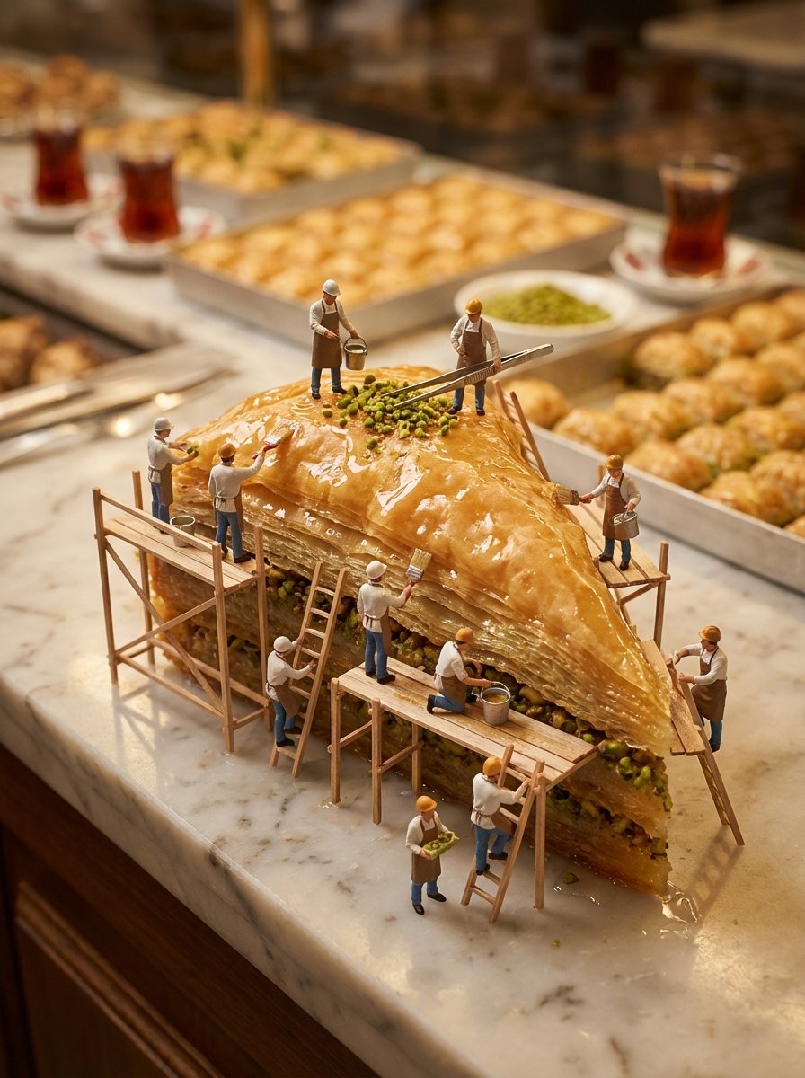 Miniature Baklava Construction - 1