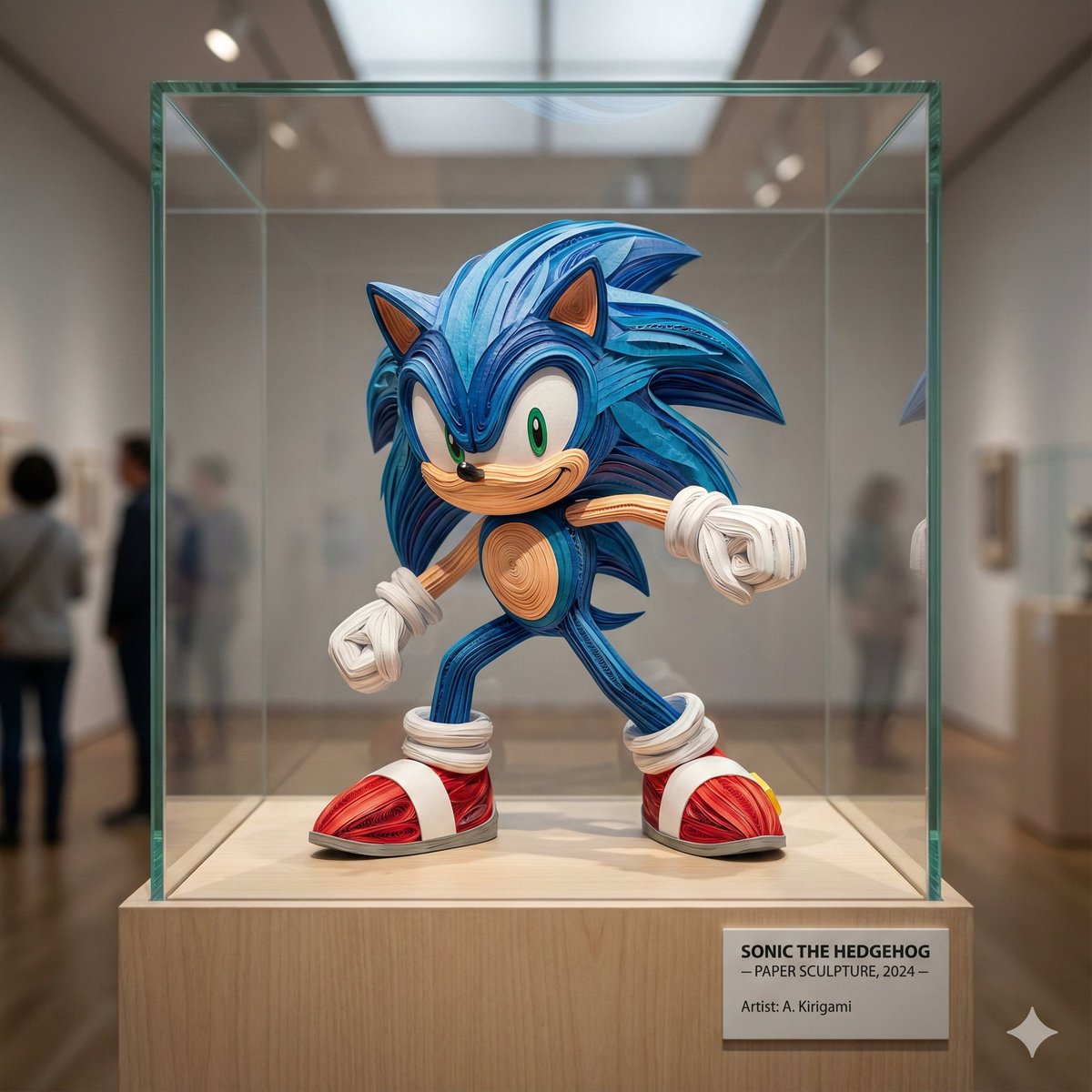 Cartoon Paper Sculpture Museum Display - 3