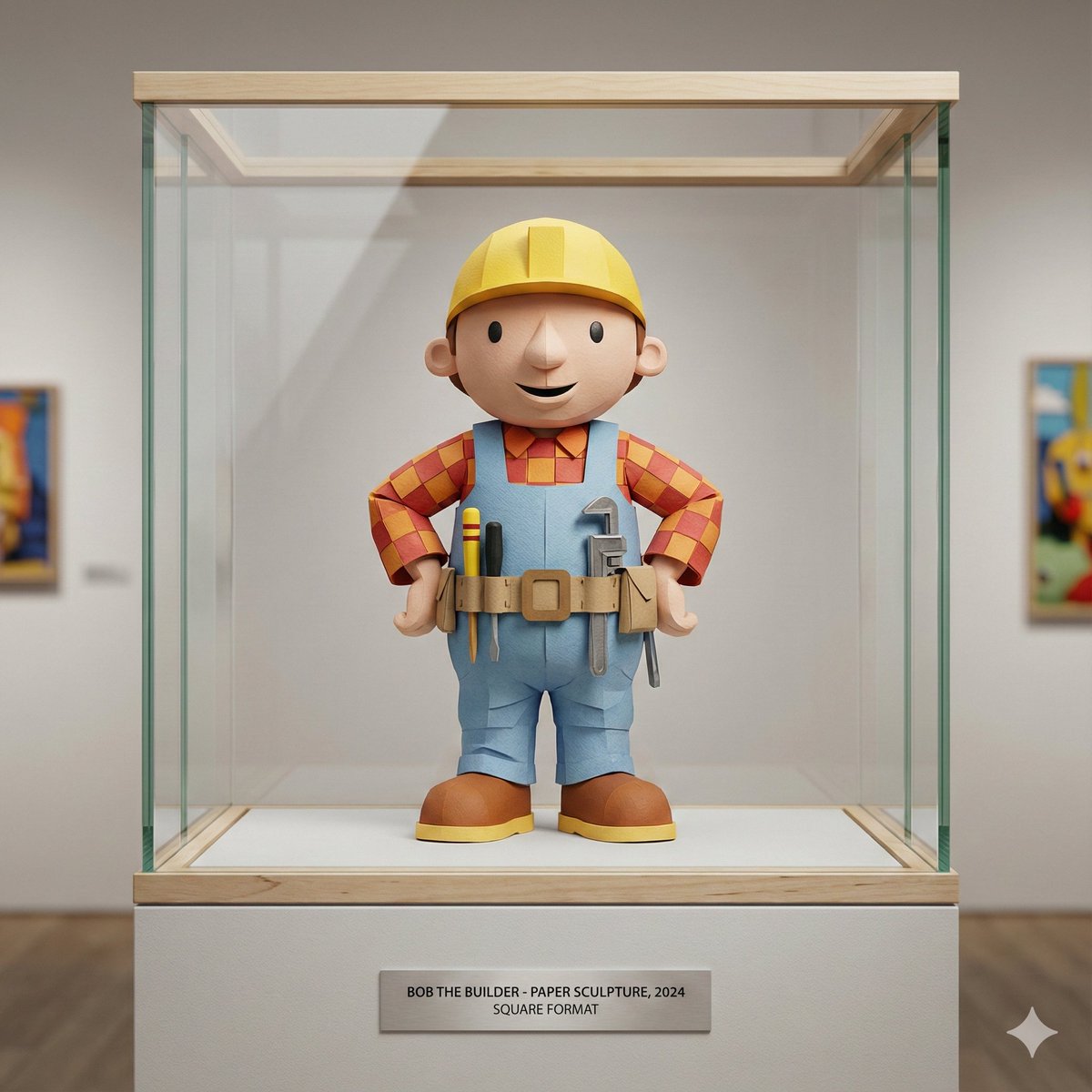 Cartoon Paper Sculpture Museum Display - 2