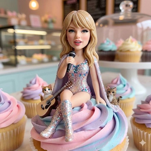 Hyperrealistic Fondant Portrait Topper - 4