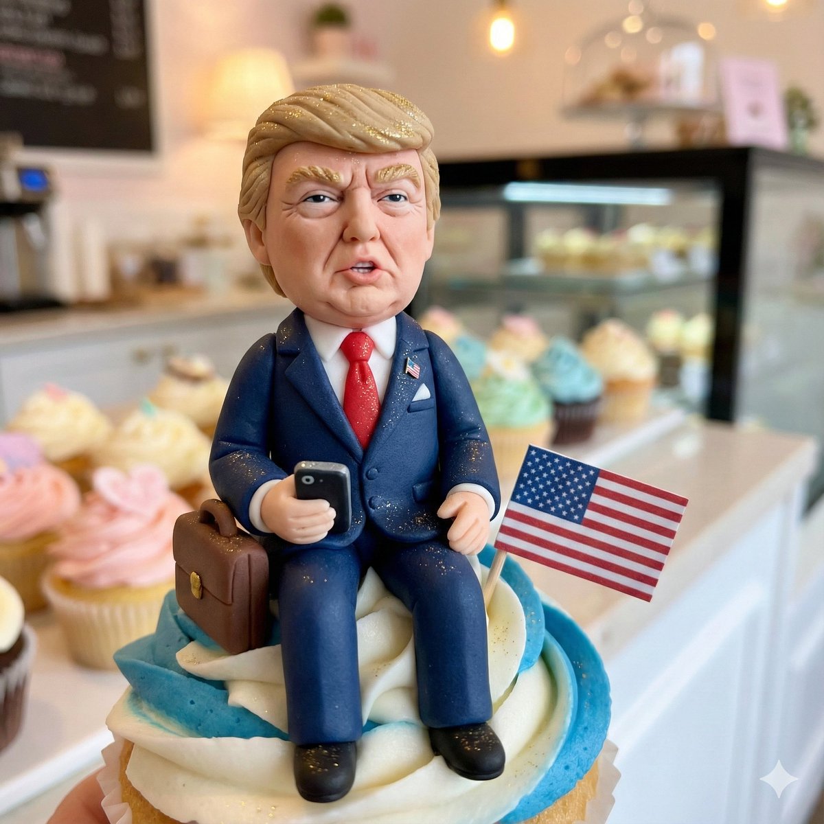 Hyperrealistic Fondant Portrait Topper - 3