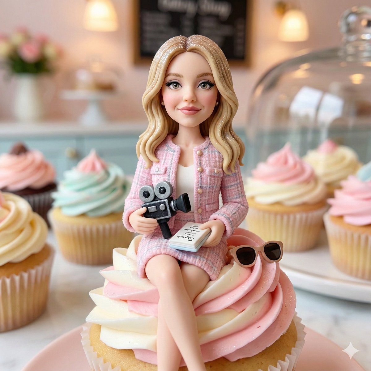 Hyperrealistic Fondant Portrait Topper - 2