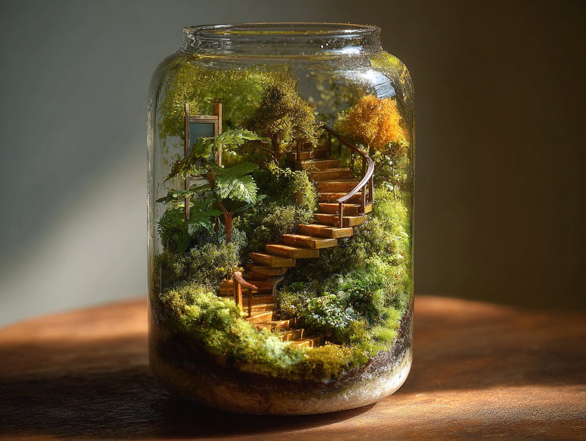 Mossy Miniature Terrarium - 4