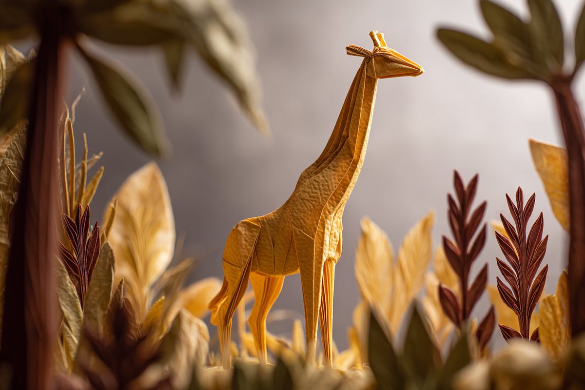 Origami Wildlife Diorama - 2