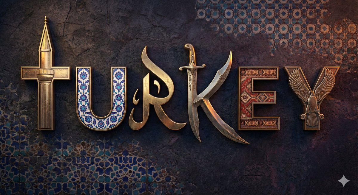 Cultural Metallic Typography: A Nation's Identity - 3